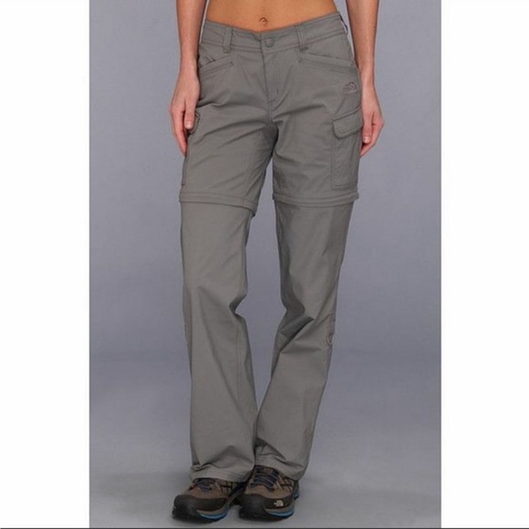 The North Face Gray Paramount Valley Convertible Hiking Pants Women's Size 12 - Picture 6 of 7